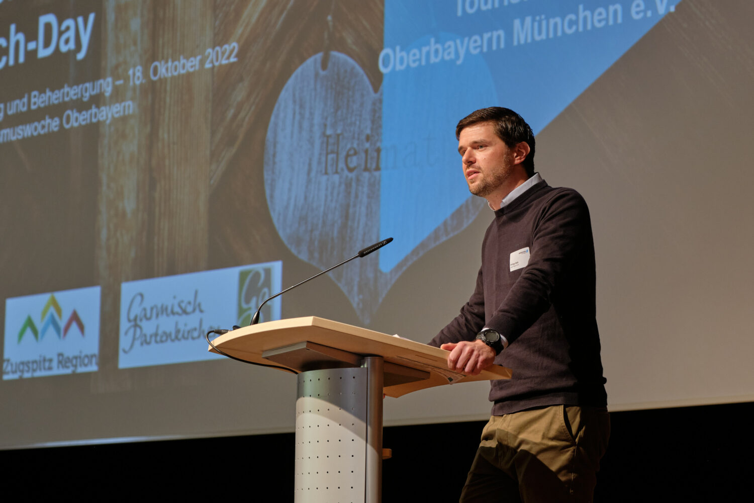 Philipp Holz (Zugspitz Region), beim Tag der Digitalisierung und Beherbergung in GaPa